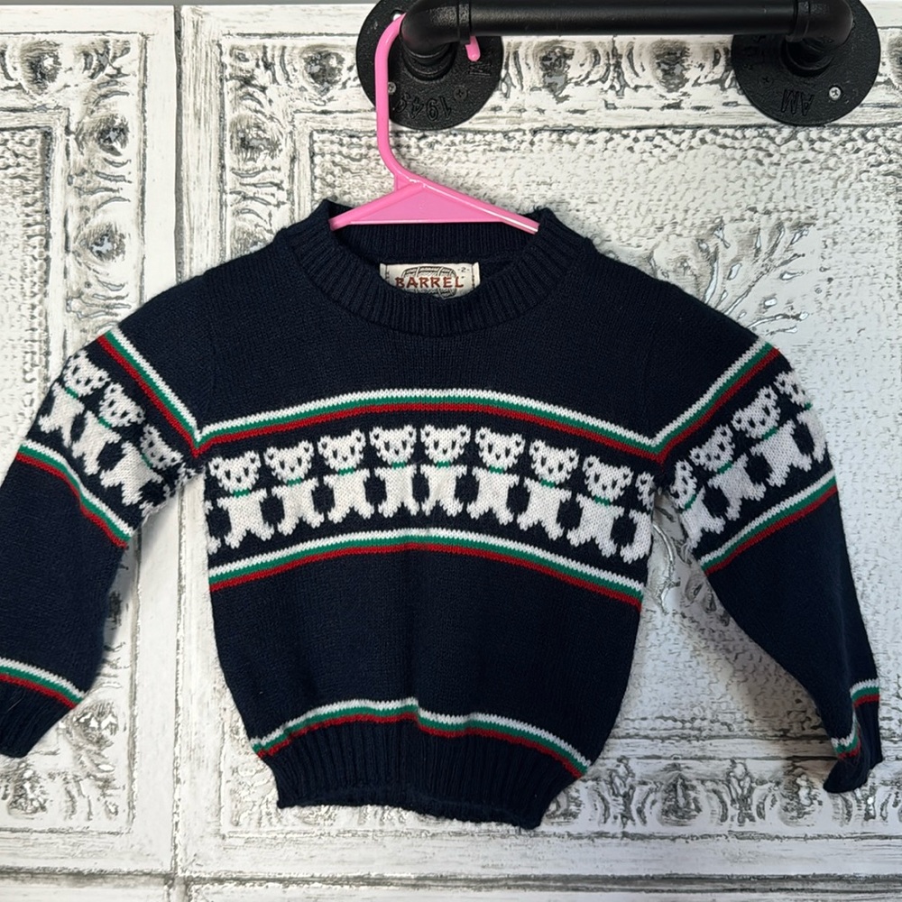 Vtg Childs Barrel Sweater